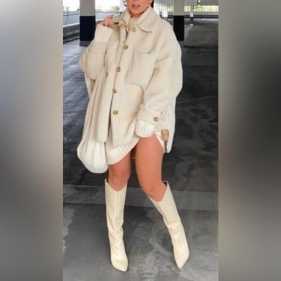 Schutz Analeah Egg Shell Croc Boots - Picture 12 of 13